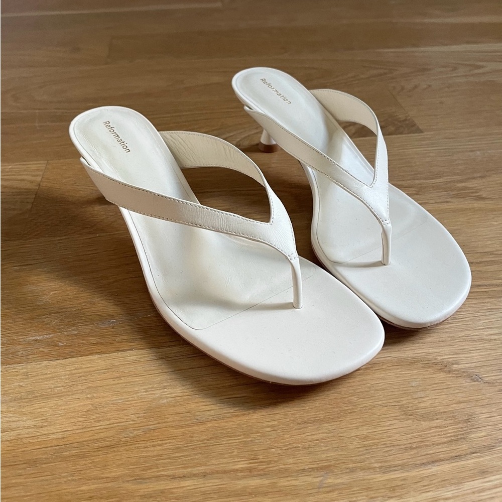 Reformation Sophie Kitten Heel Sandals